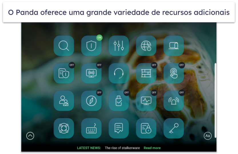 5. Panda — Mais recursos extras (e preços flexíveis)