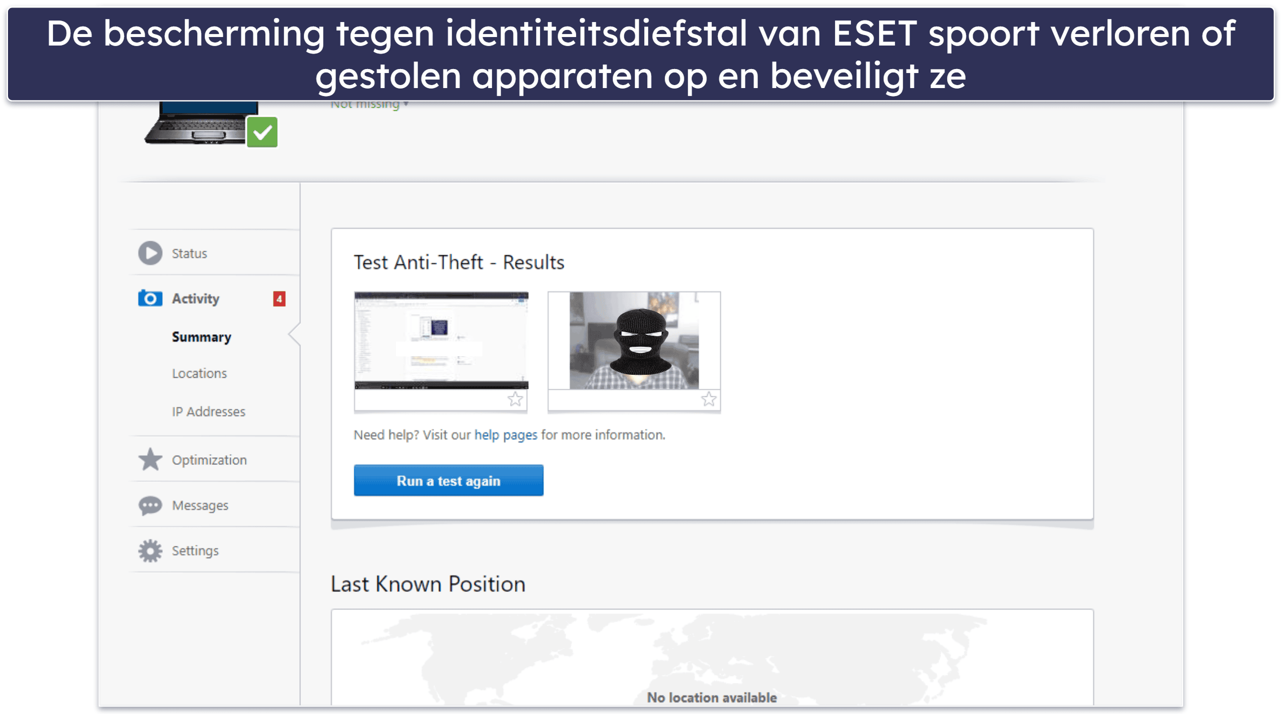 10. ESET — Geavanceerde malwaredetectie en antidiefstaltools