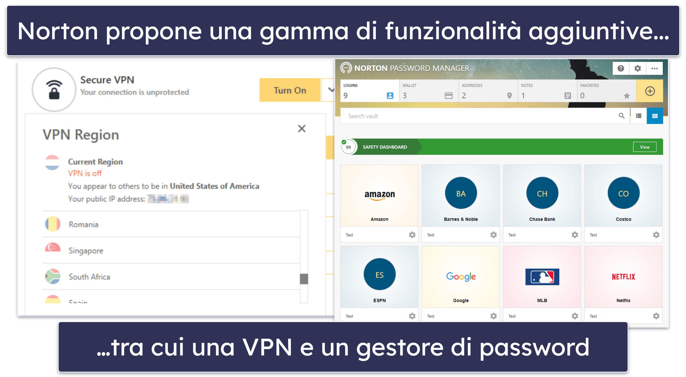 🥇1. Norton 360 — Il miglior antivirus alternativo a Microsoft Windows Defender nel 2026