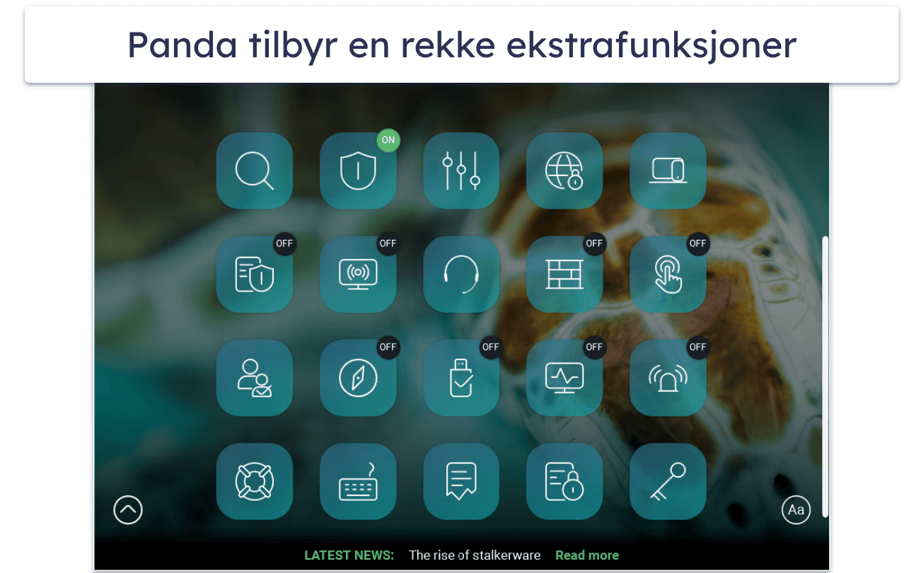 5. Panda – flere ekstrafunksjoner (og fleksible prisalternativer)