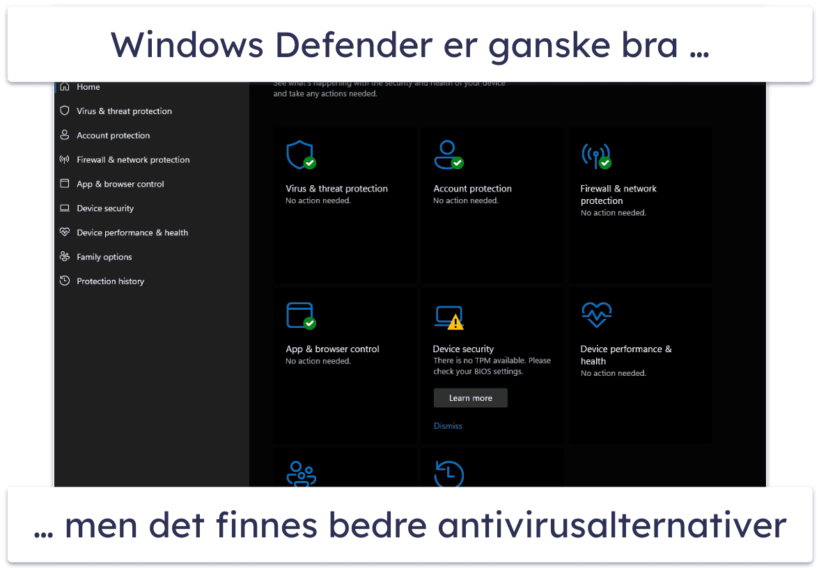 Så, er Microsofts Defender Antivirus bra nok?
