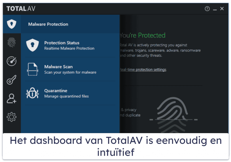 4. TotalAV Free antivirus – Meest intuïtieve gratis antivirus