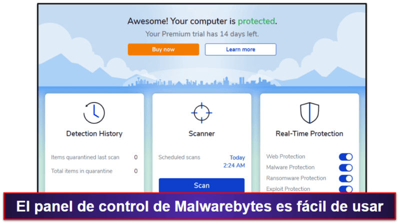 7. Malwarebytes: una protección antimalware eficaz y más económica