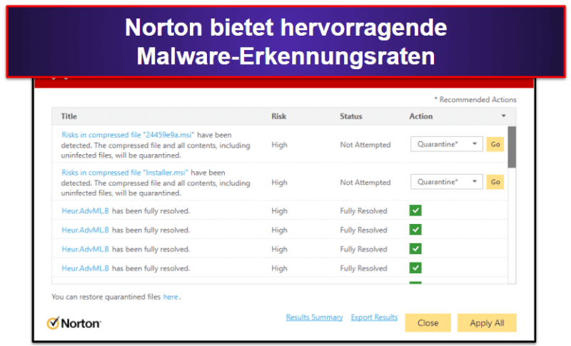 🥇1. Norton 360 – beste Antivirus-Alternative zu Windows Defender2024