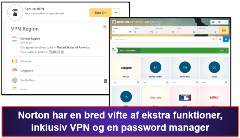 🥇1. Norton 360 — Bedste antivirusalternativ til Microsoft’s Windows Defender i 2026