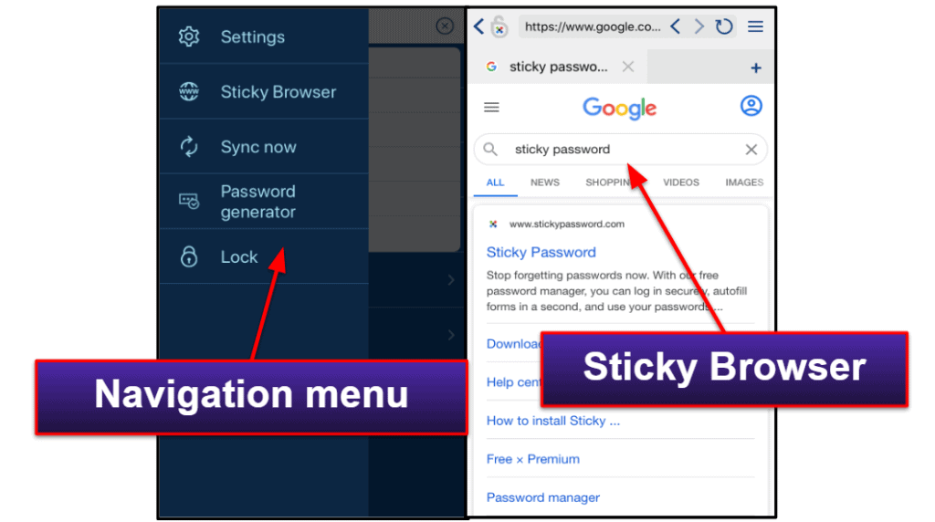 Sticky Password Mobile App