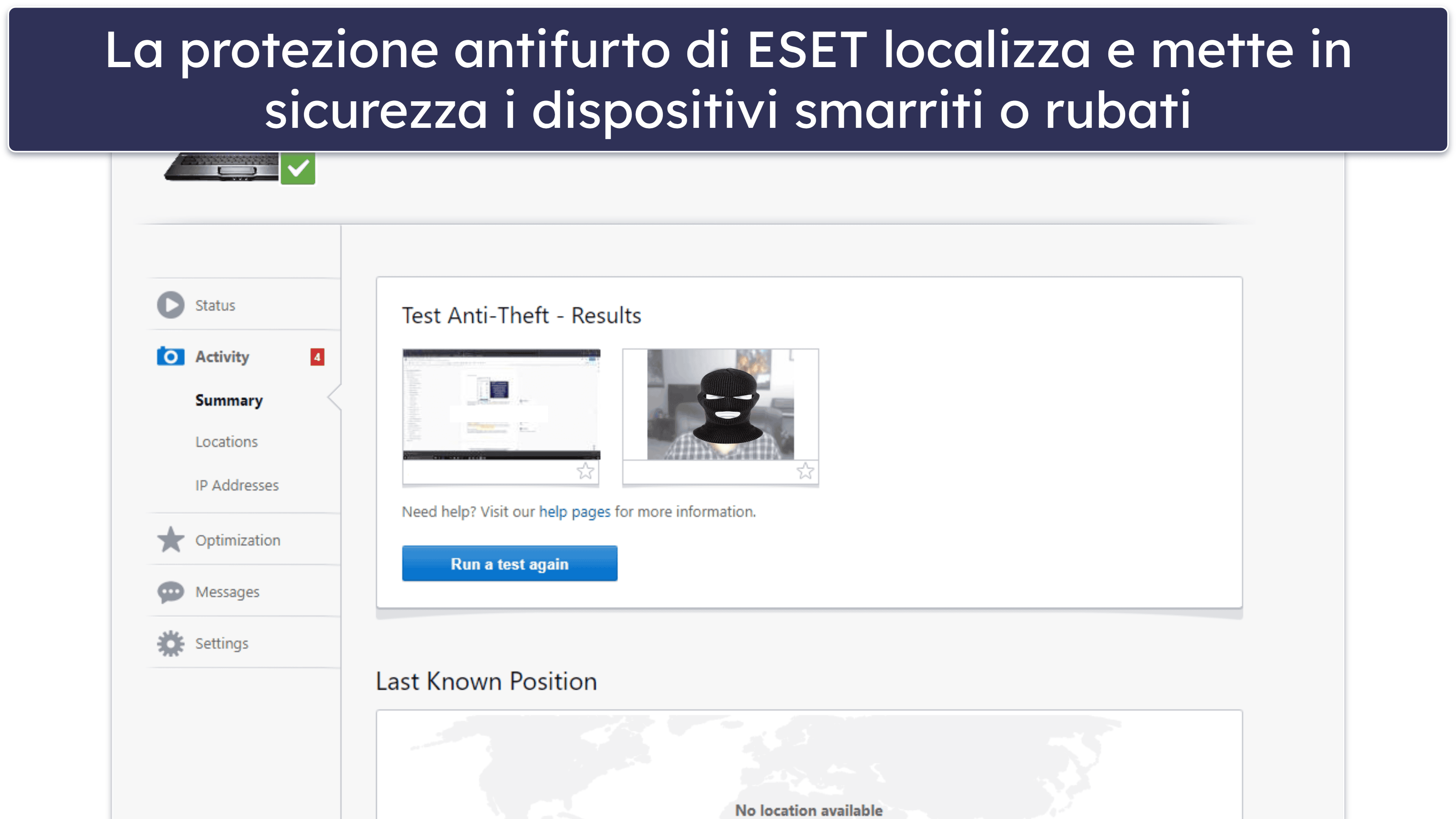 10. ESET — Rilevamento avanzato dei malware e strumenti antifurto