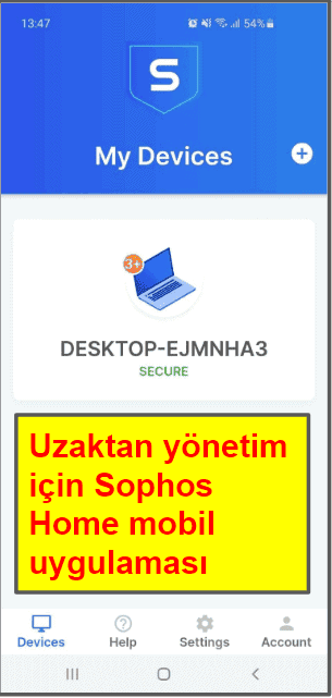 Sophos Antivirus Mobil Uygulaması