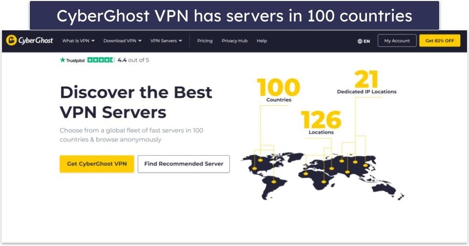 CyberGhost VPN Servers &amp; IP Addresses
