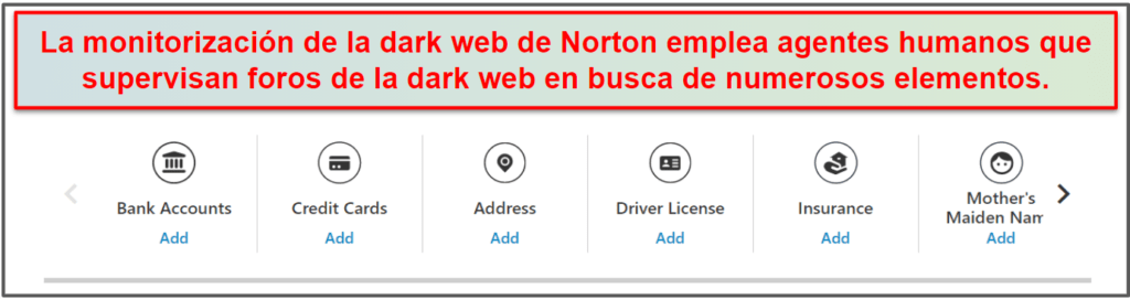 Funcionalidades de seguridad de Norton 360
