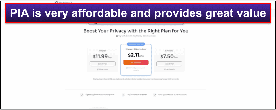 Private Internet Access Plans &amp; Pricing
