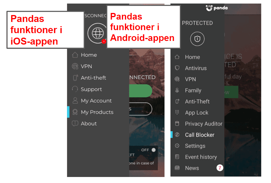Panda Dome Mobil-app