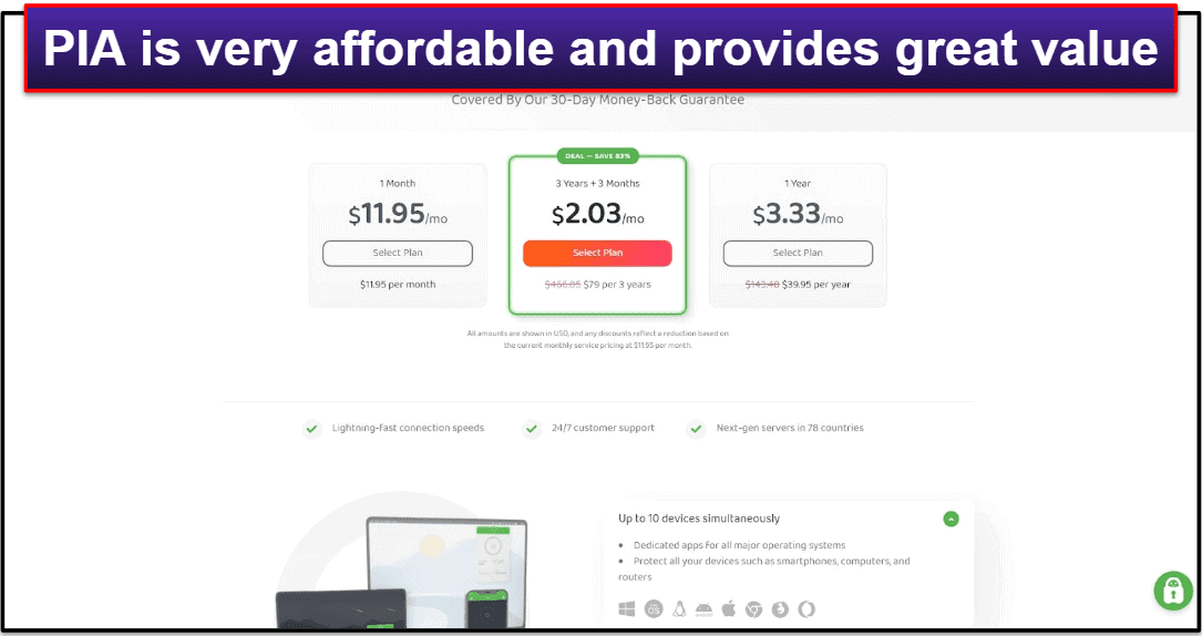 Private Internet Access Plans &amp; Pricing