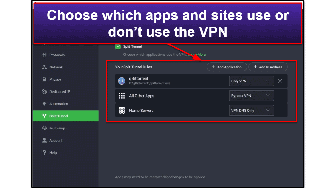 Private Internet Access Features
