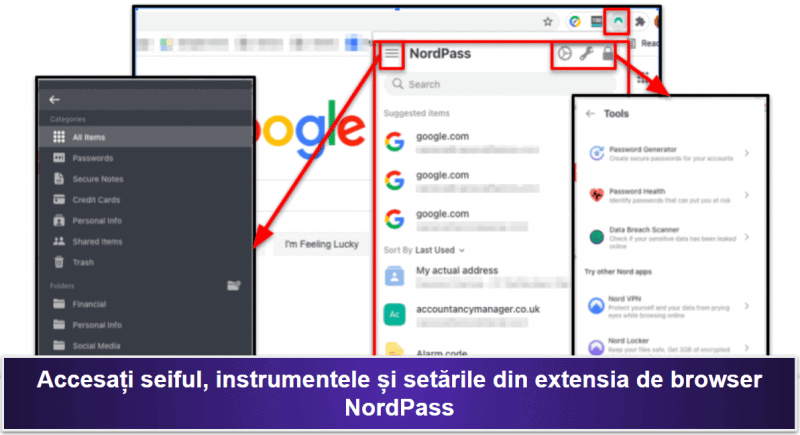 4. NordPass —Interfață foarte intuitivă + sincronizare cu mai multe dispozitive