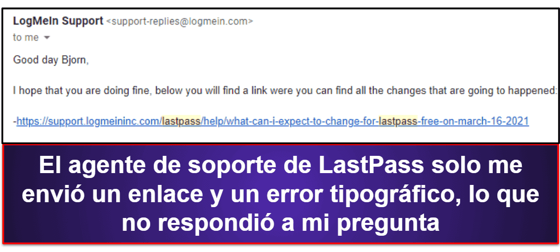 1Password vs. LastPass: soporte al cliente