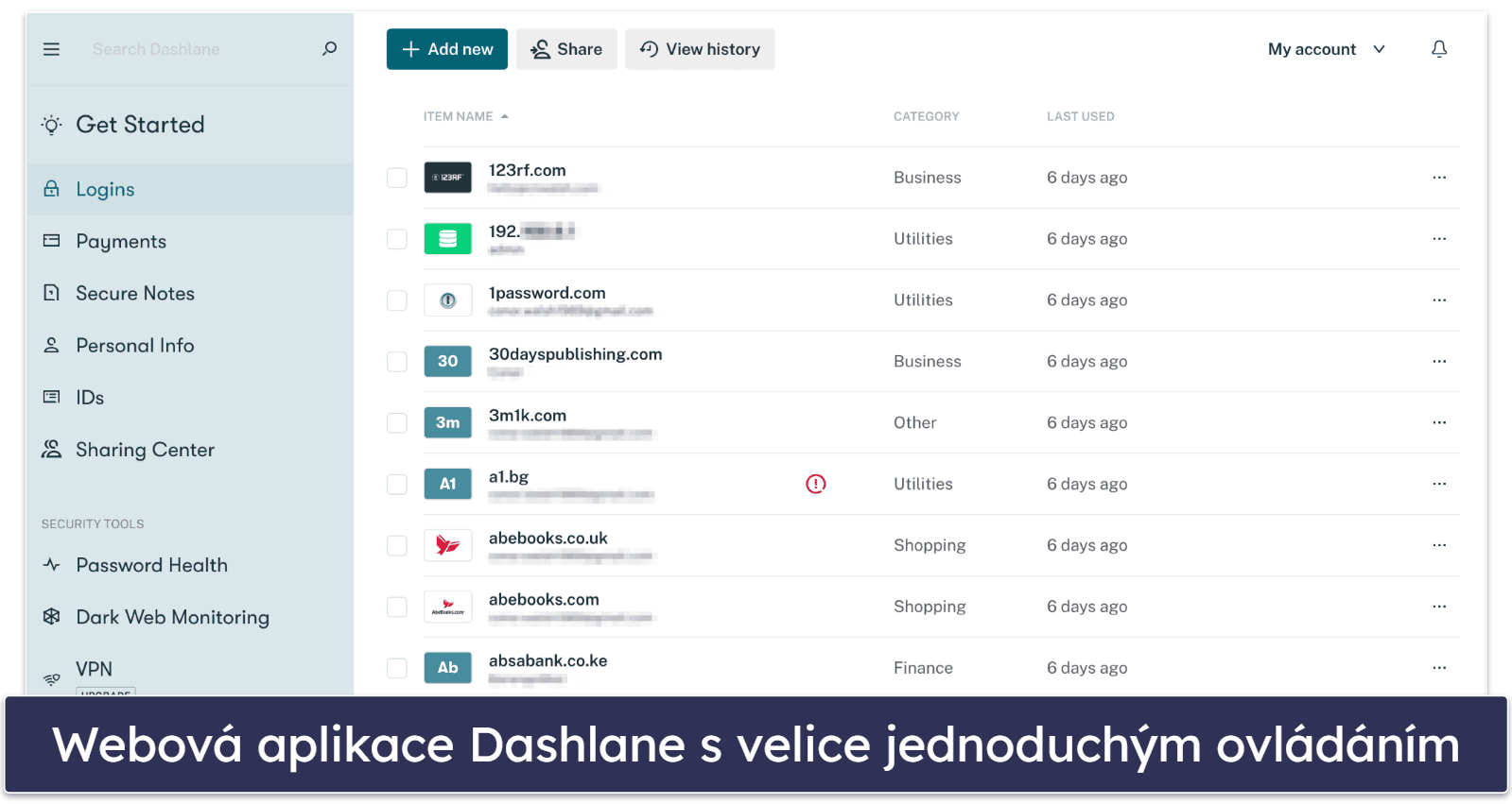 🥇1. Dashlane – Nejlepší bezplatný správce hesel v roce 2026
