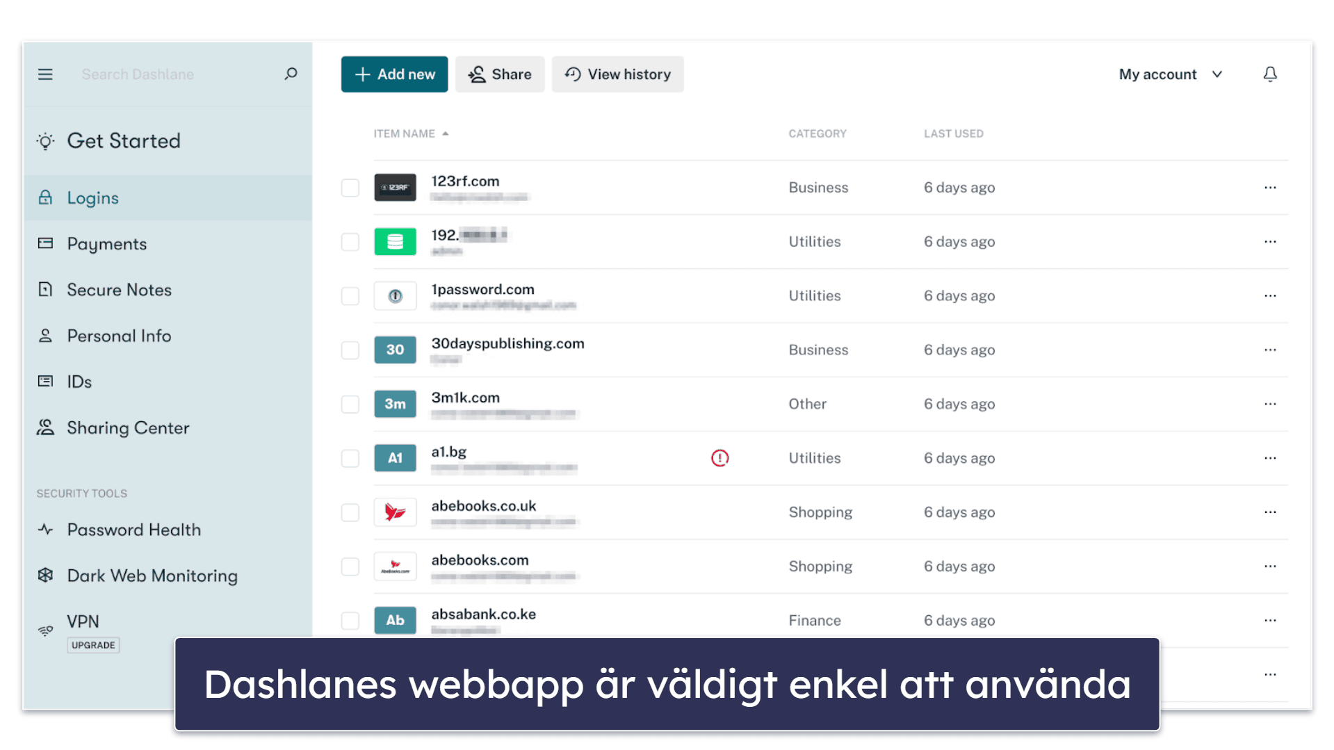 🥇1.Dashlane — Bäst övergripande gratis lösenordshanterare2026