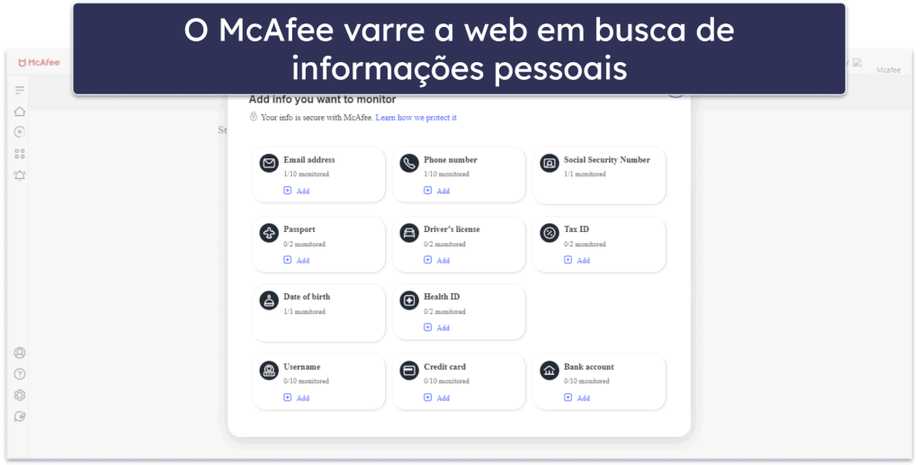 4. McAfee — Motor avançado de verificação de malware