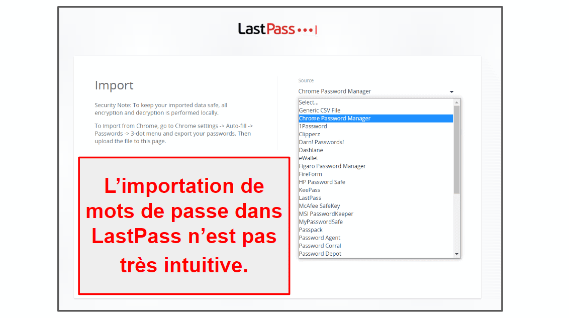 LastPass est facile à utiliser et à configurer