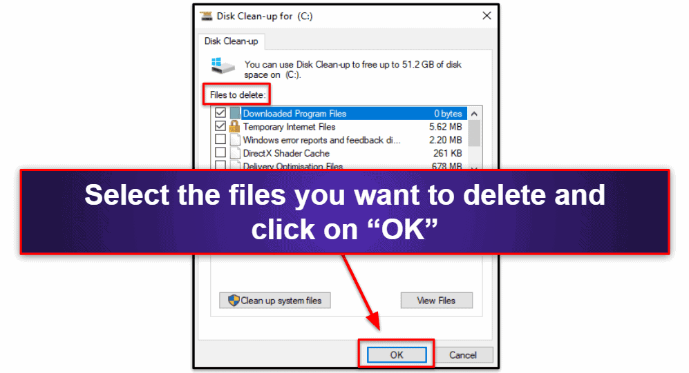 5. Delete Large Files (Manually &amp; With Disk Cleanup)