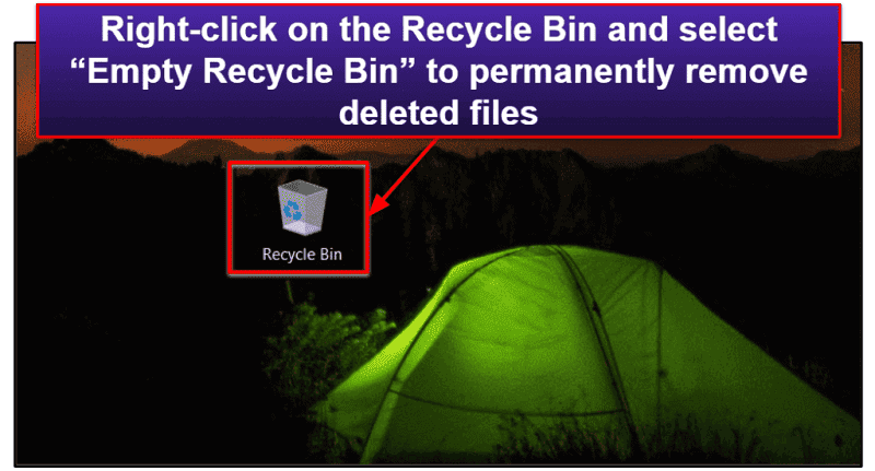 7. Empty Your Recycle Bin