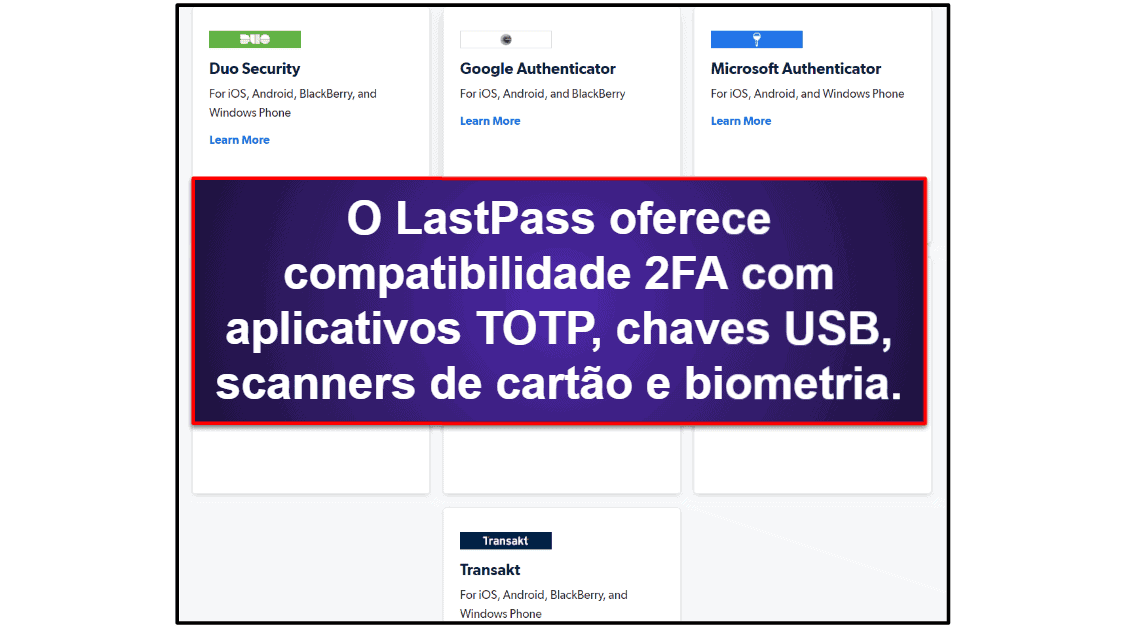 1Password x LastPass: segurança