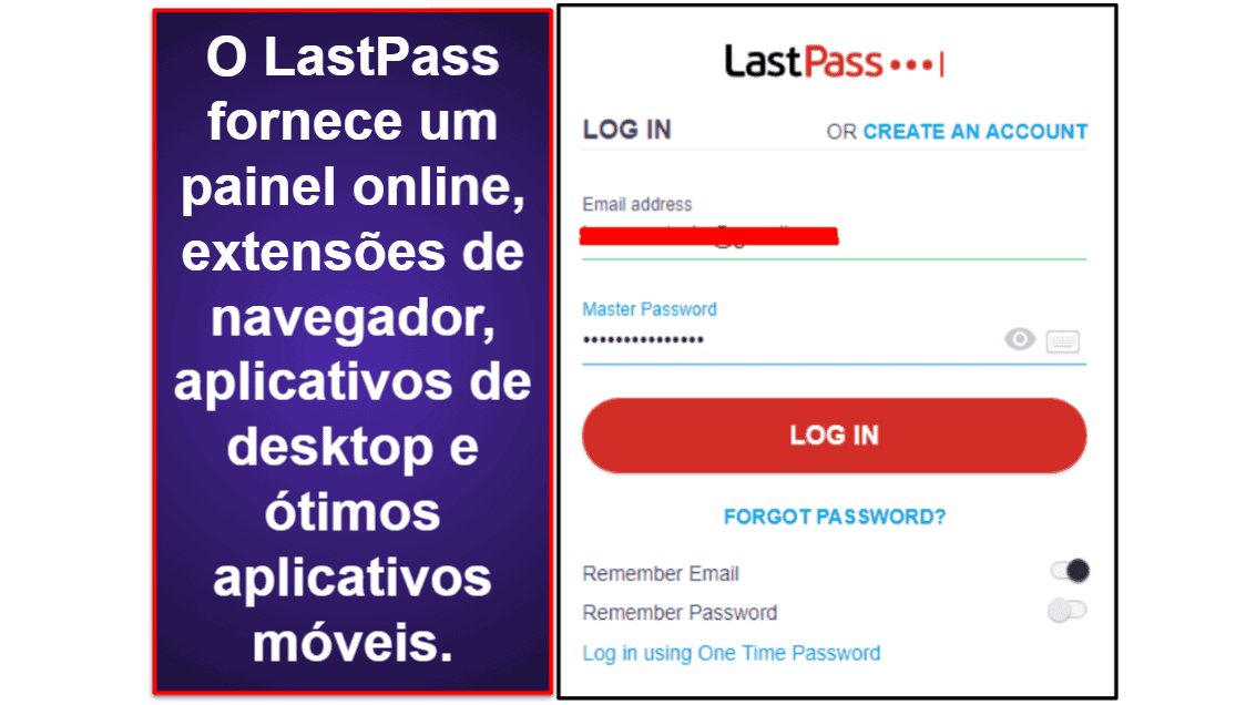 1Password x LastPass: recursos básicos