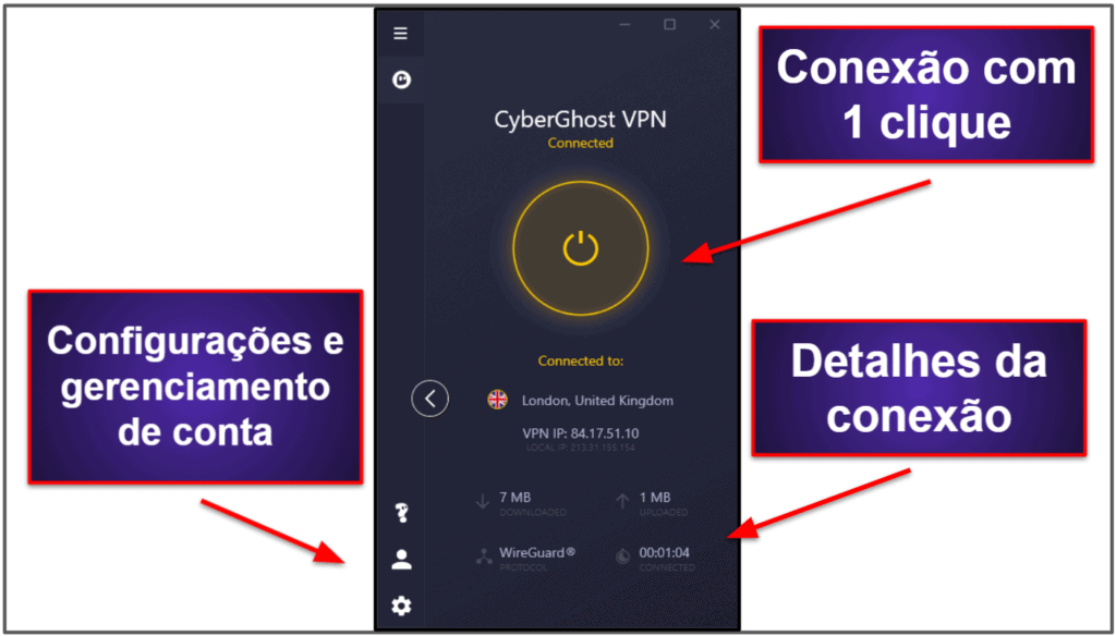 CyberGhost VPN: facilidade de uso – apps e desktop
