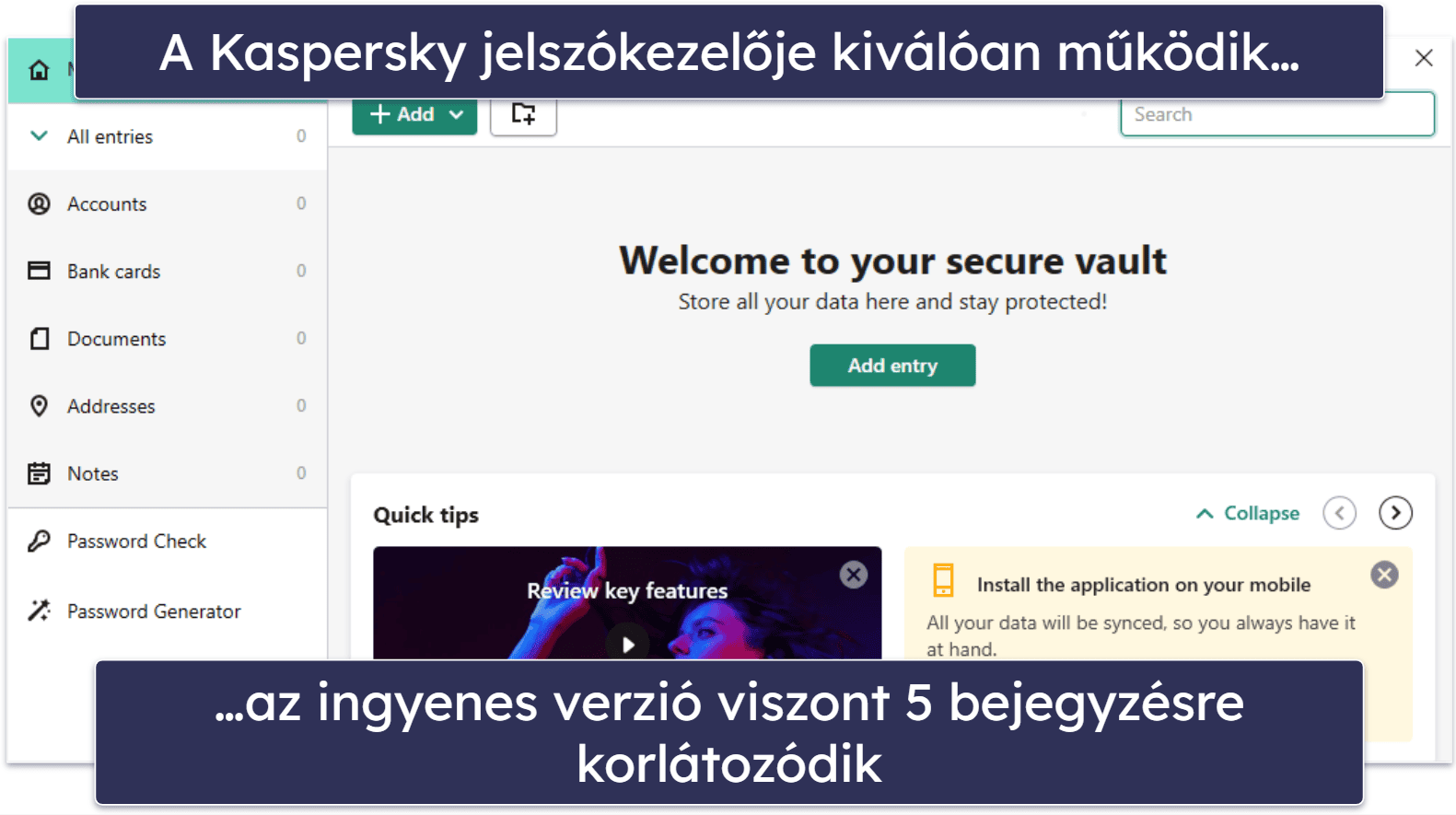 6. Kaspersky Free — Az ingyenes funkciók jó választéka