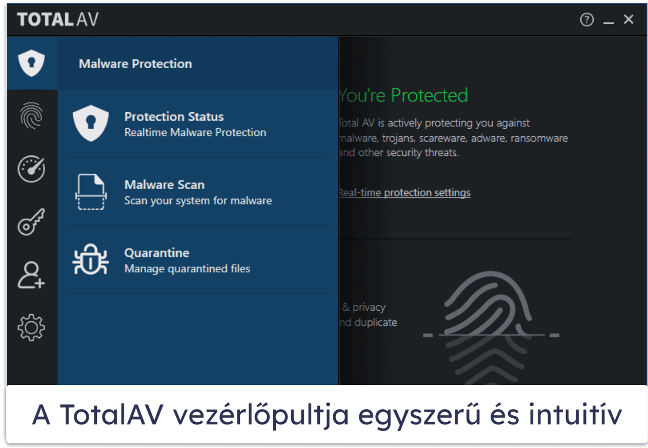 4. TotalAV Free Antivirus — A legintuitívabb ingyenes vírusirtó