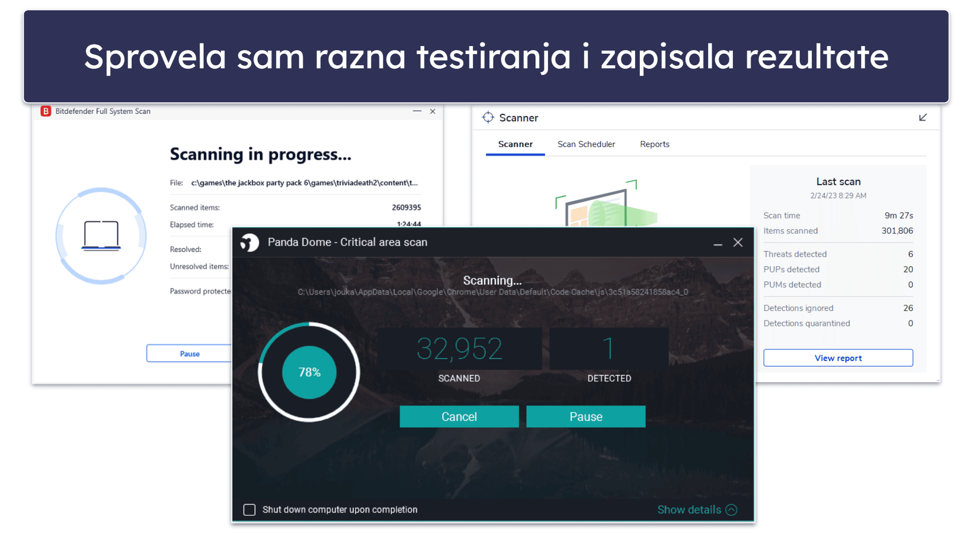 Metodologija testiranja: Kriterijumi za poređenje i rangiranje