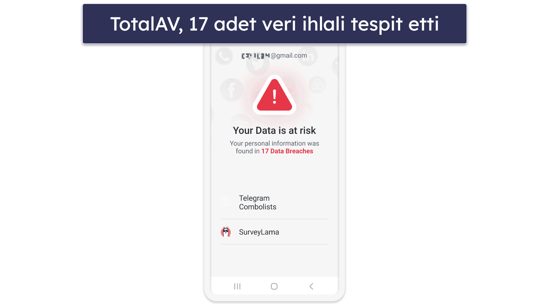 🥈2. TotalAV — Kullanımı Kolay ve İyi Bir Veri İhlali Taramasına Sahip