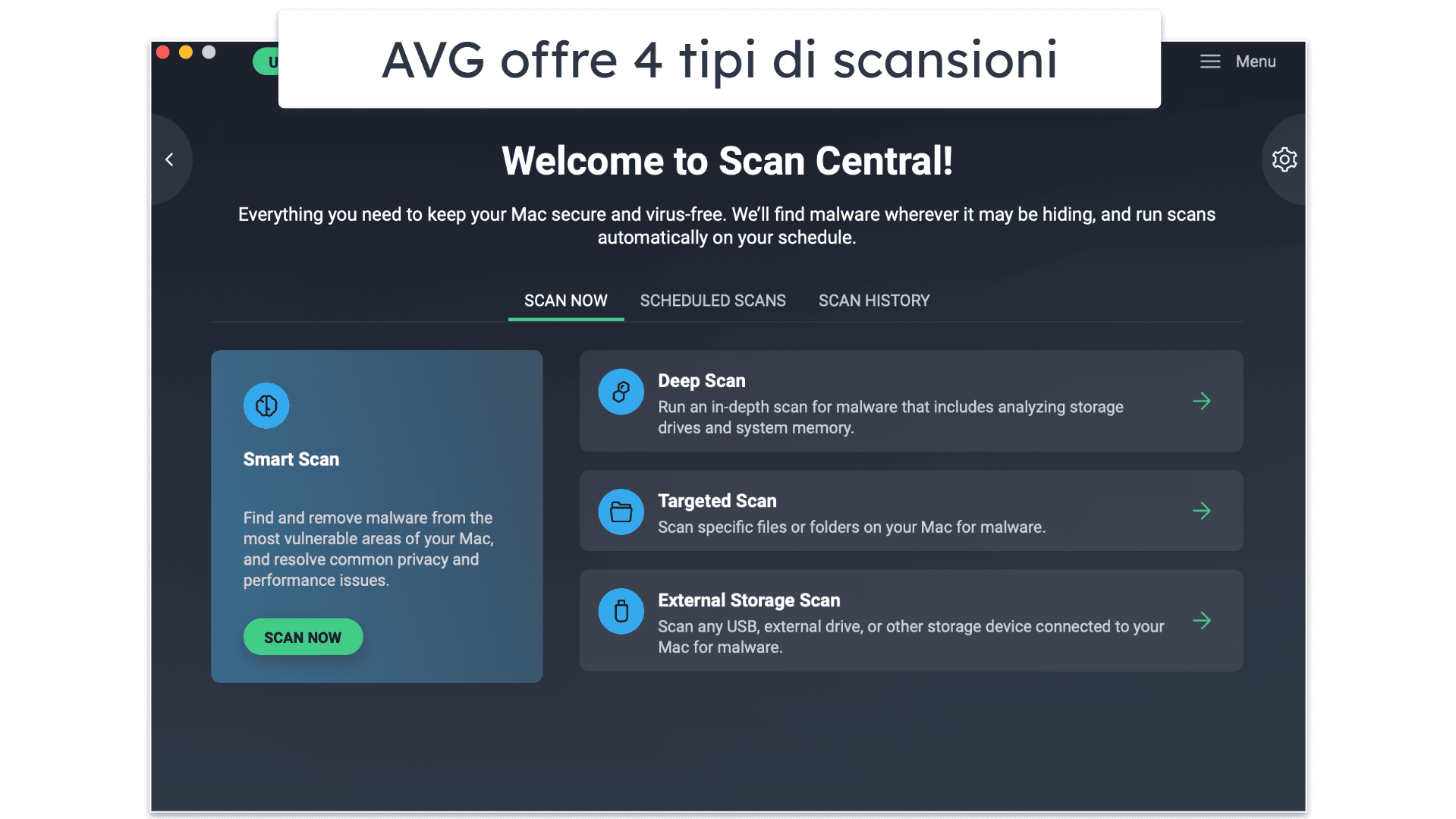 7. AVG AntiVirus Free per Mac: Protezione affidabile ma limitata per Mac