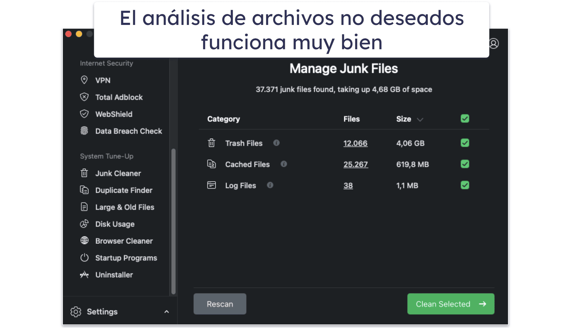 2.🥈 TotalAV gratis para Mac: Ofrece un buen análisis antivirus y una prueba gratuita de 7 días de su versión premium