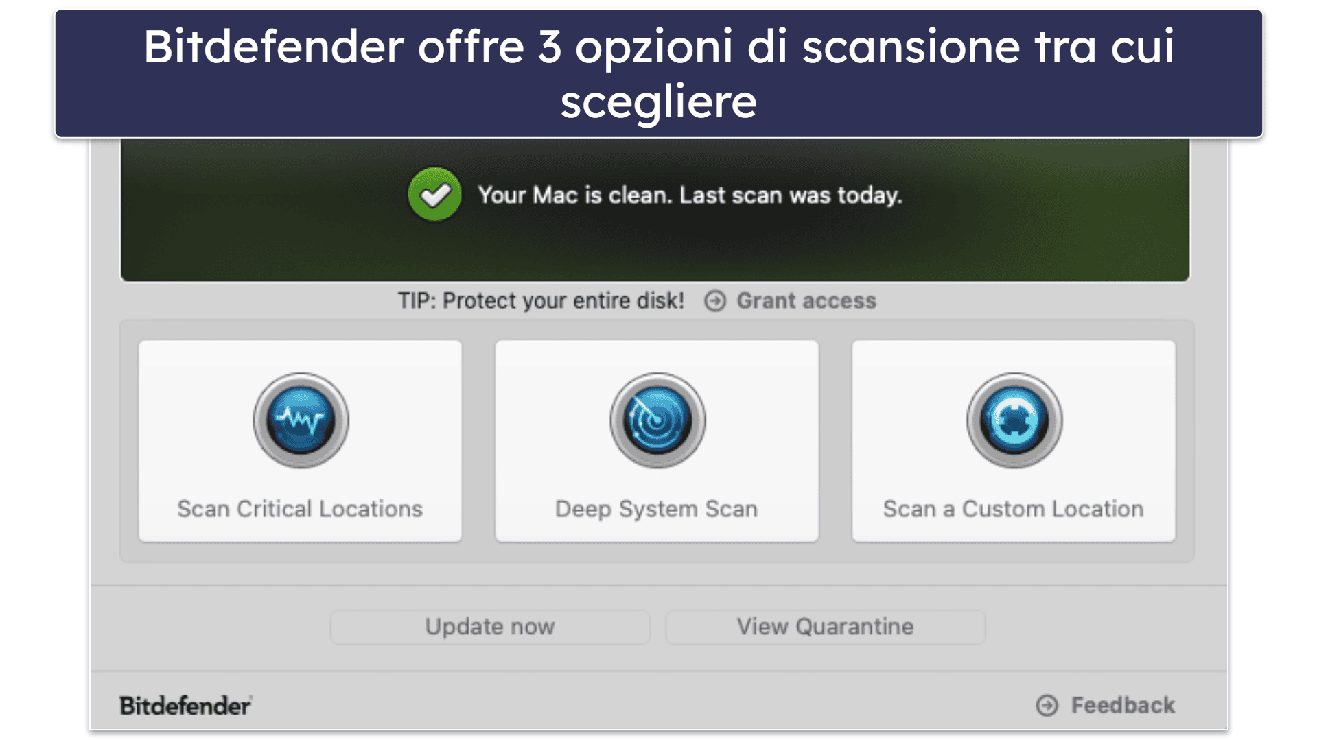 3.🥉 Bitdefender Virus Scanner for Mac: Eccellente scansione anti-malware basata su cloud