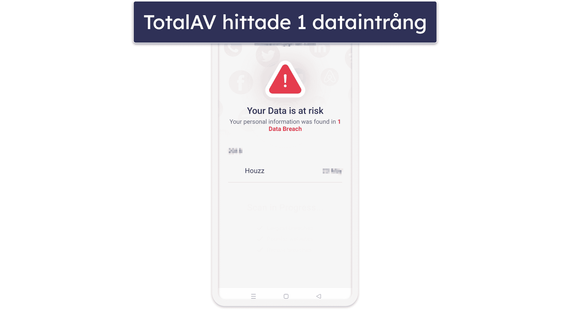 🥈2. TotalAV – Lättanvänd och bra på att upptäcka dataintrång