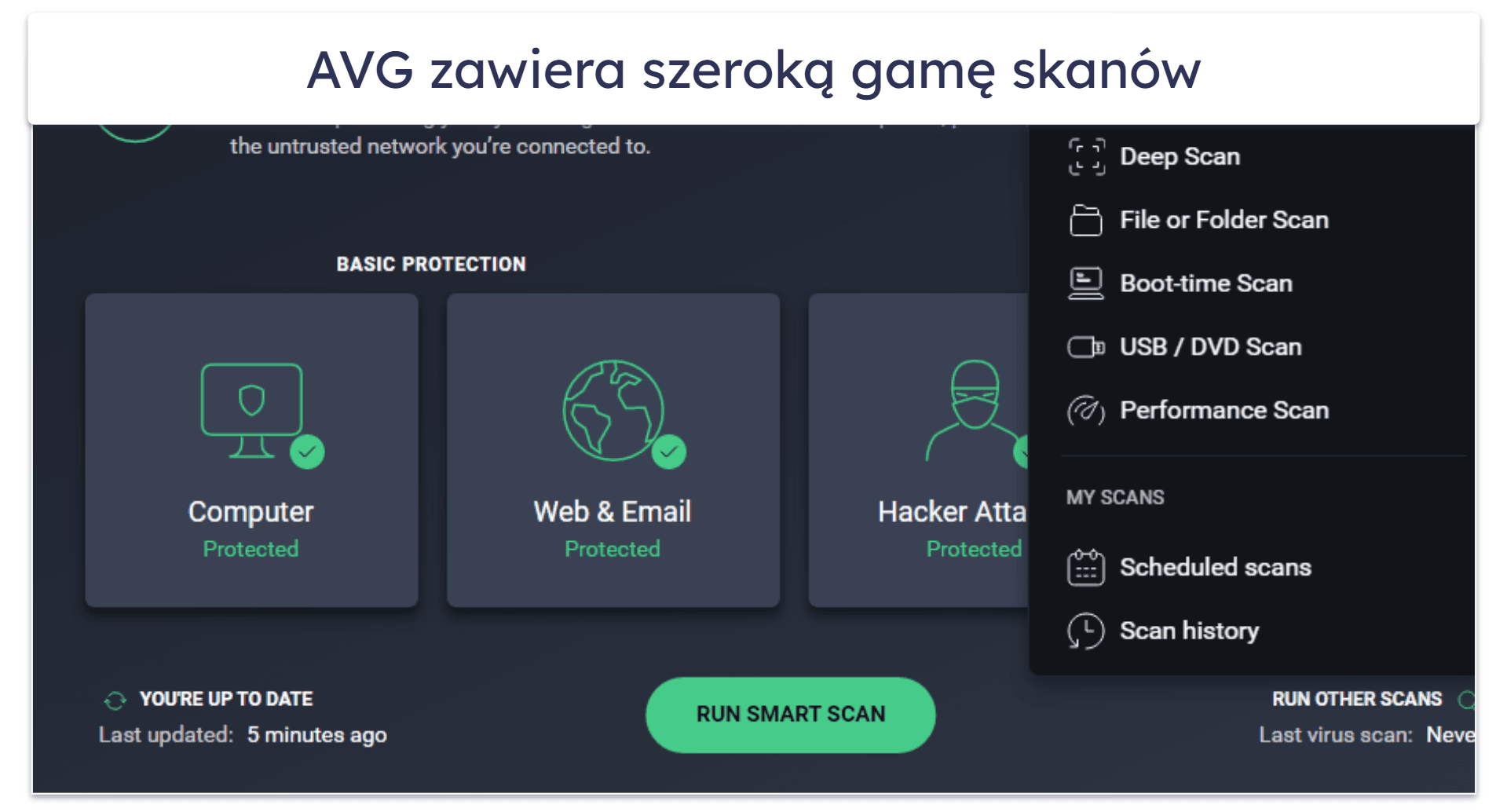 8. AVG AntiVirus Free: Solidny skaner złośliwego oprogramowania z ochroną plików