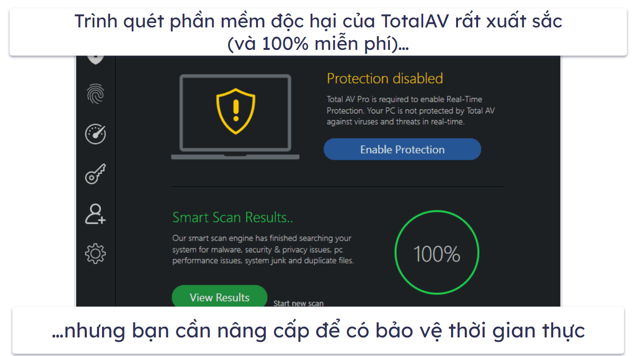 4. TotalAV — Trình diệt virus trực quan nhất, tuyệt vời cho người mới bắt đầu