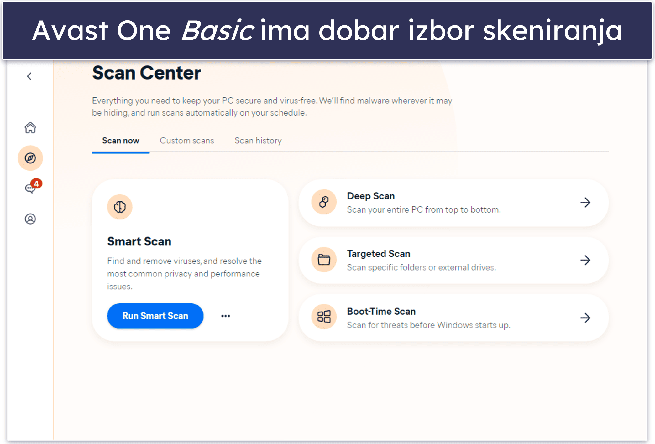 5. Avast One Basic — Efikasan antivirus sa lepim alatkama za privatnost