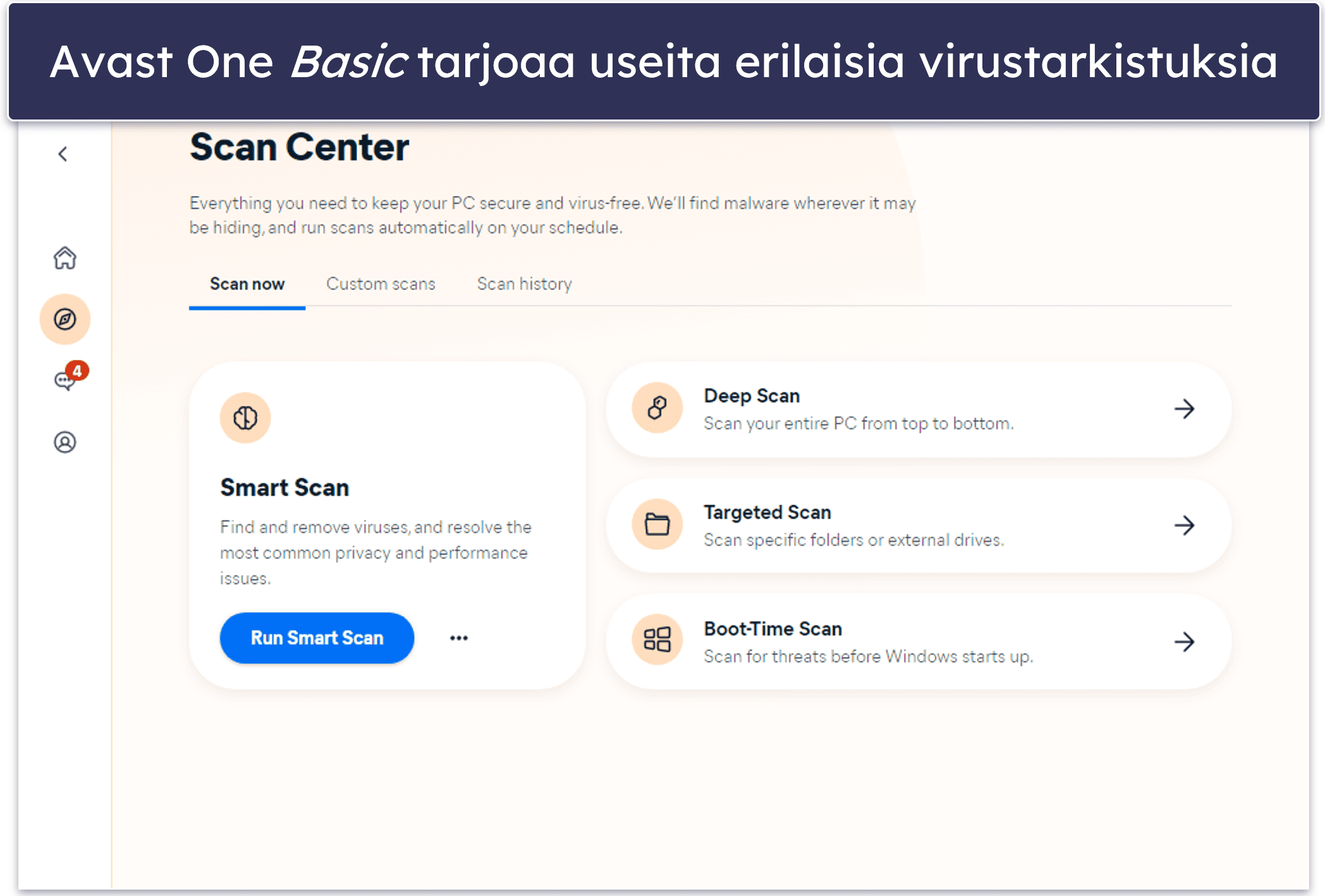 5. Avast One Basic – Tehokas virustorjunta hyödyllisillä yksityisyystoiminnoilla