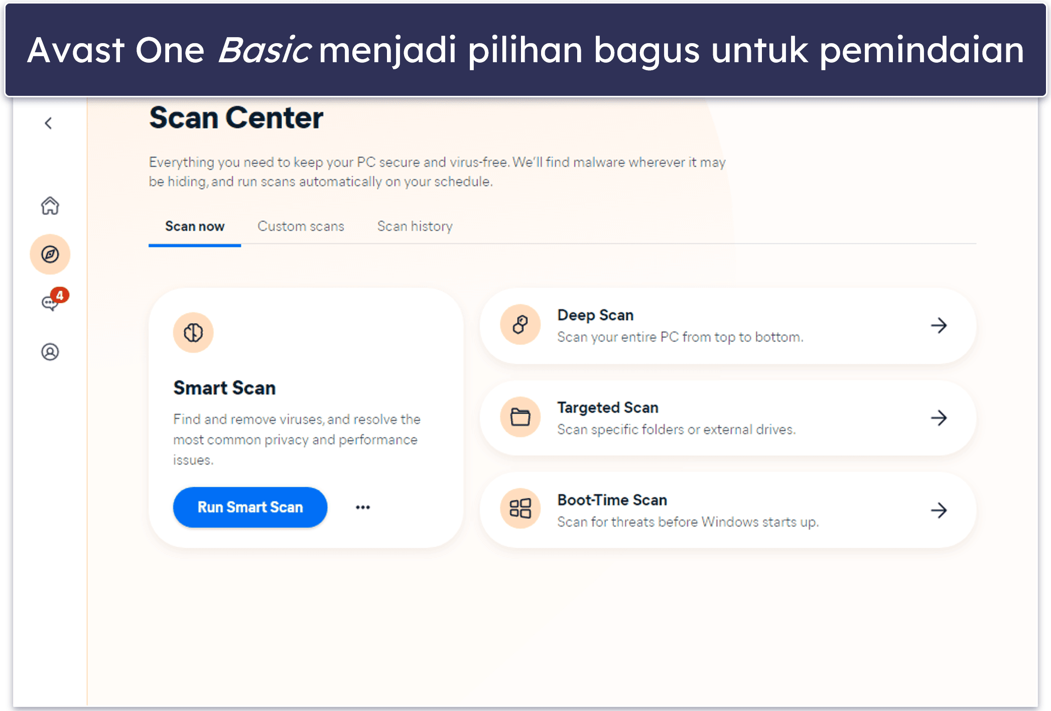 5. Avast One Basic — Antivirus yang Efektif Dengan Alat Nice Privacy