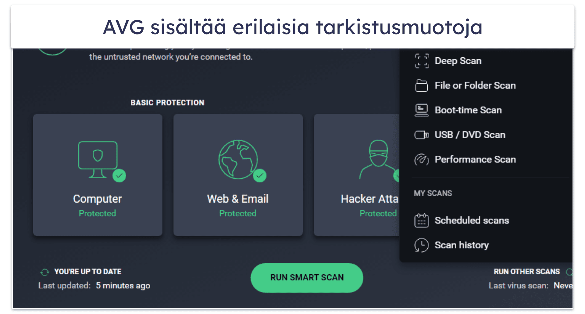 8. AVG AntiVirus Free – Haittaohjelmien poisto ja tiedostojen suojaus