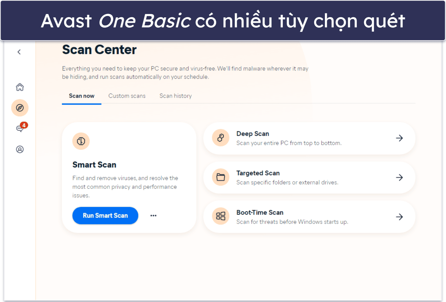 5. Avast One Basic – Phần mềm diệt virus hiệu quả với các công cụ bảo vệ quyền riêng tư tuyệt vời