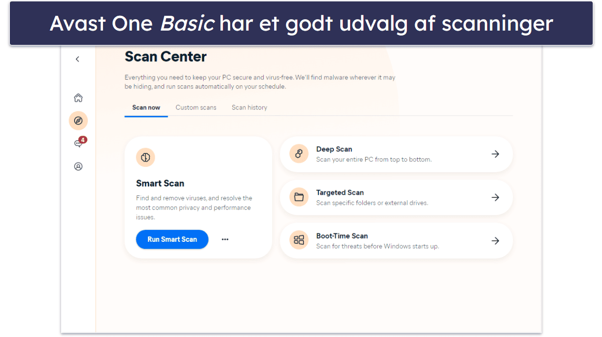 5. Avast One Basic – Effektiv Antivirus Med Gode Privatlivs Værktøjer