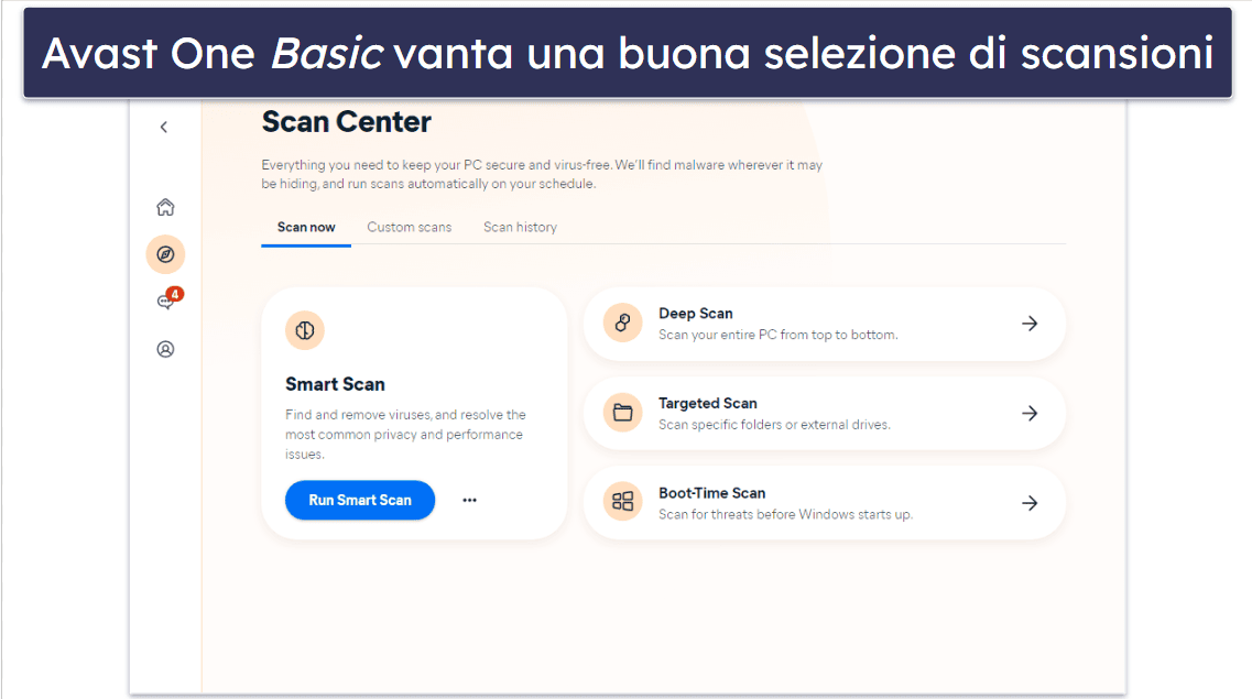 5. Avast One Basic — Un antivirus efficace e con validi strumenti per la privacy