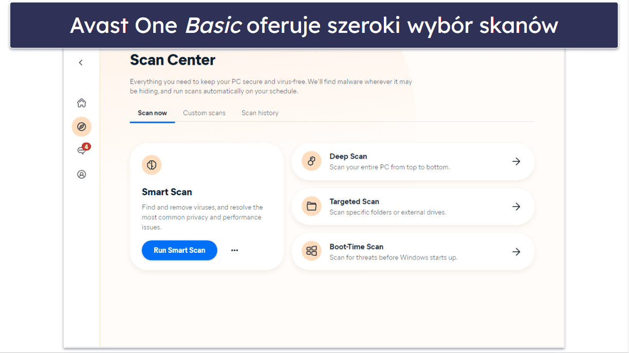 5. Avast One Basic: Skuteczny antywirus z dobrymi narzędziami do ochrony prywatności