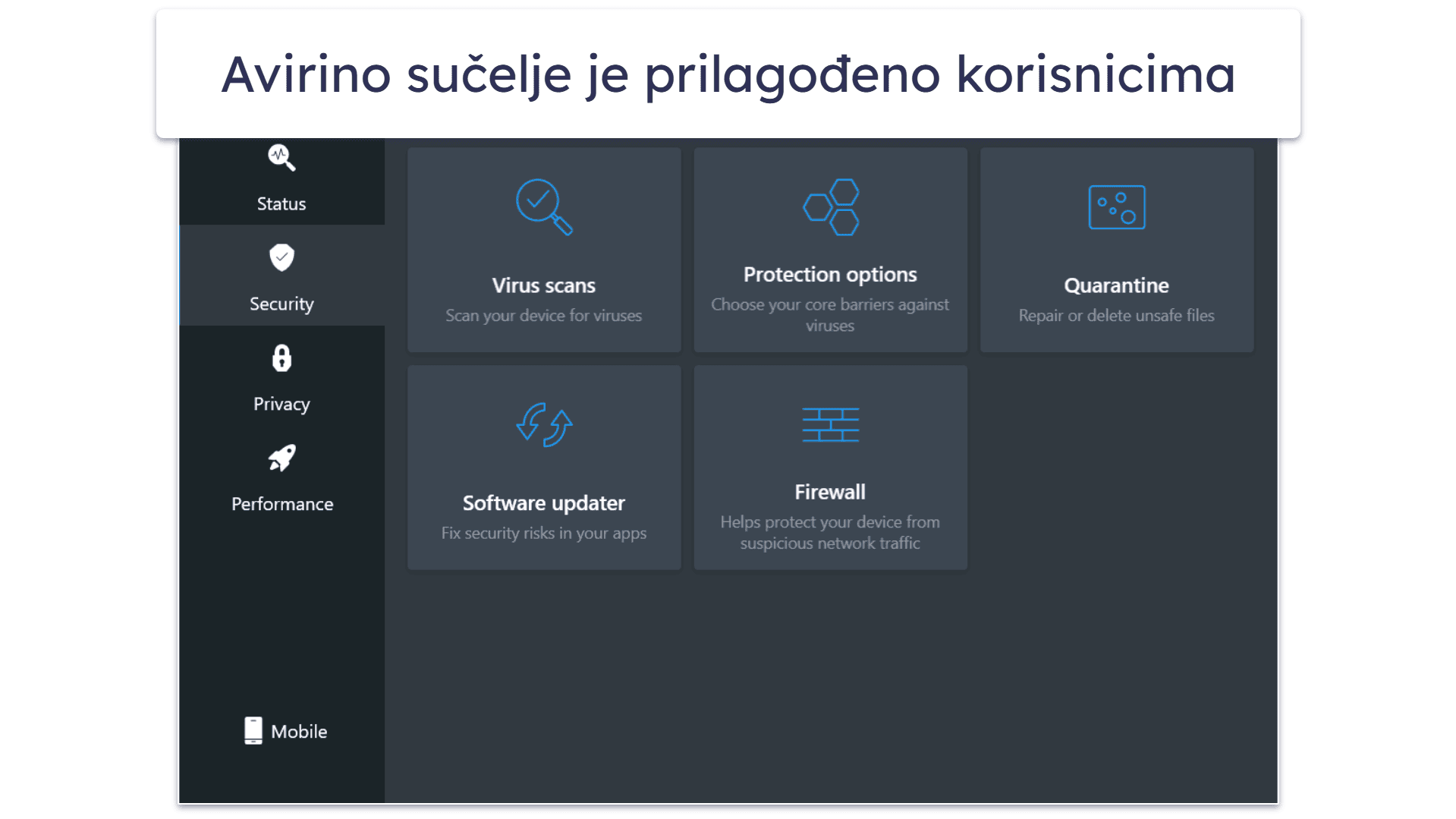 6. Avira Free Security for Windows – napredan skener zlonamjernog softvera temeljen na oblaku s alatima za čišćenje sustava