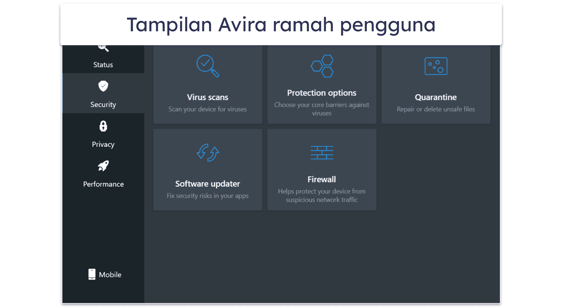 6. Avira Free Security untuk Windows — Pemindai Malware Berbasis Awan dengan Pembersihan Sistem