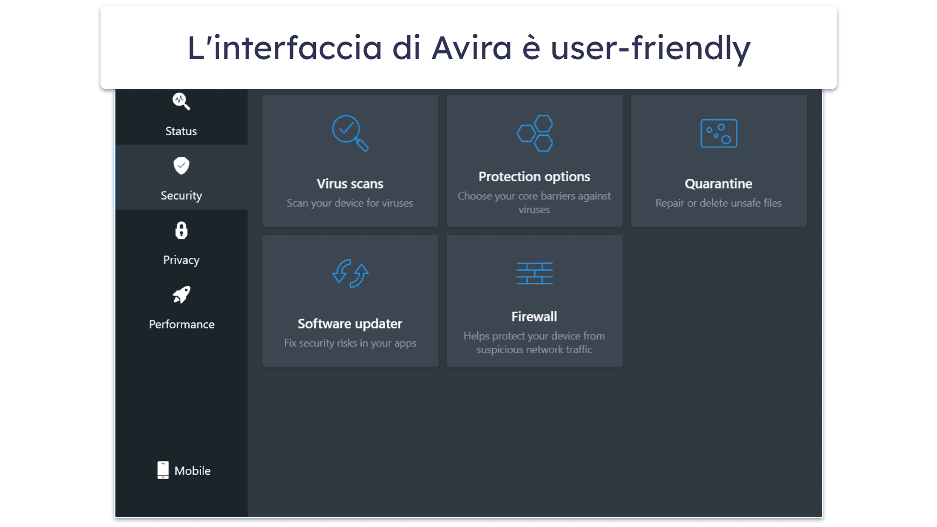 6. Avira Free Security per Windows – Un avanzato sistema di scansione basato sul cloud e strumenti di pulizia del sistema